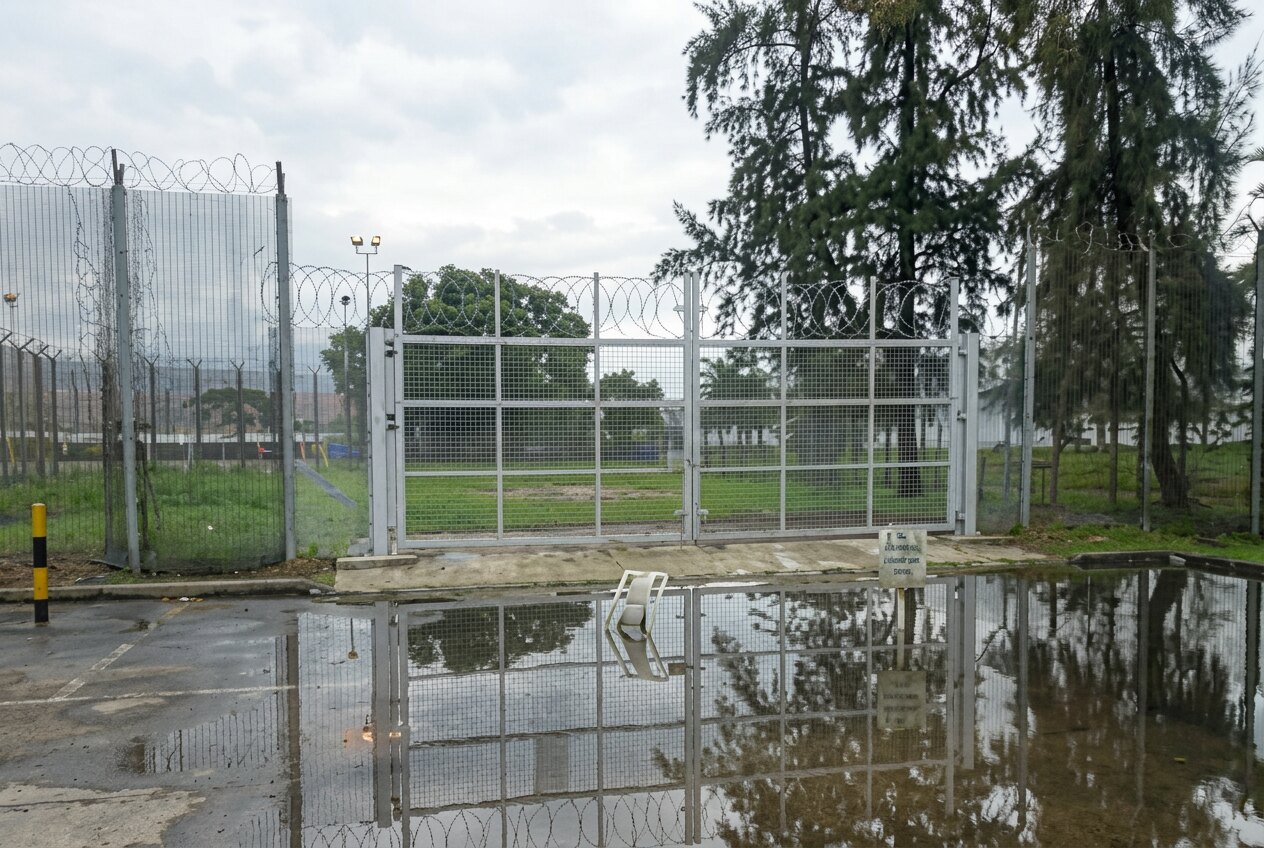 Security gate and access control installation